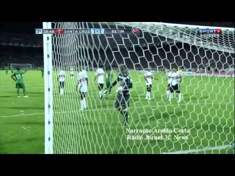 Santa Cruz 2x1 Betim - Melhores momentos na voz de Aroldo Costa - Série C 2013