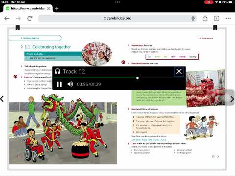 English Cambridge Grade 3 - Chapter 1 - Track 02 Exercise 2 Dragon Dance