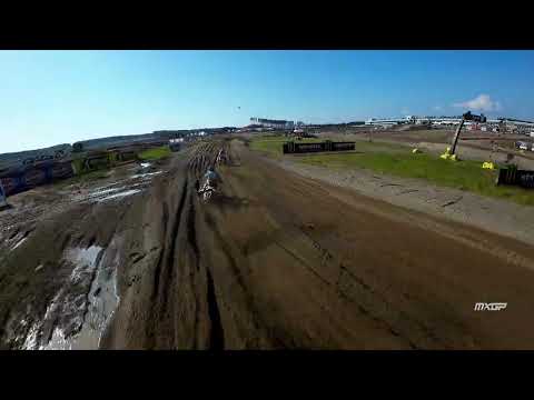 MXGP of Finland Brent Van Doninck pass Jago Geerts FPV