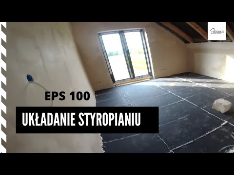 034 Układanie styropianu na podłodze. Dom w zdrojówkach Archon