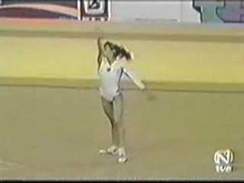 Marilena Vladarau 1978 Worlds Team Finals Floor