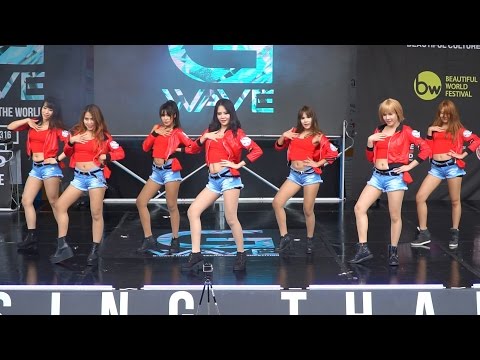 160528 Angelpluz cover AOA - Miniskirt + Good Luck @G-WAVE Cover Dance 2016