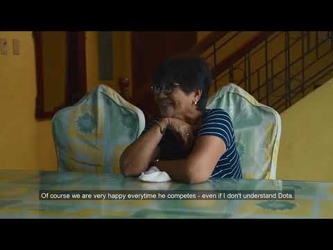 TNC.Gabbi's mom watching his games