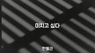 미치고 싶다 - 한동근 / 가사