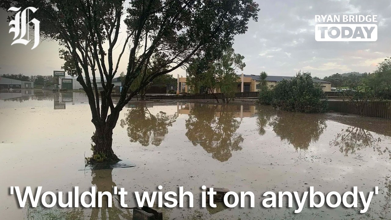 'Wouldn't wish it on anybody': Kaitāia locals describe the flooding overnight | Ryan Bridge TODAY