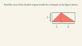 Shaded Triangle Area Question