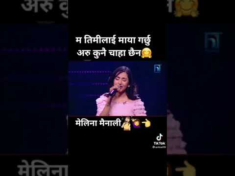 ma Timi lai Maya garxu tik tok video || Melina manali2