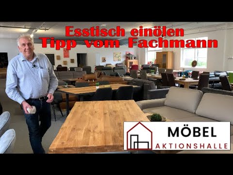 Esstisch ölen - Der Fachmann zeigt wie es geht