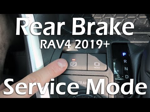 Toyota RAV4 (2019-2025): Rear Brake Service Mode. EPB Actuator Release. No TechStream!