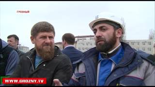 Кадыров  ознакомился с ходом строительства  комплекса «Ахмат Тауэр» и ТРЦ  «Грозный Молл» 