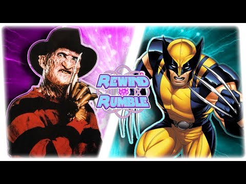 FREDDY KRUEGER vs WOLVERINE! (Nightmare on Elm Street vs Marvel) | REWIND RUMBLE Video