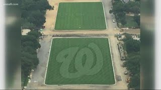 The National Mall is temporarily called "NATIONALS Mall"