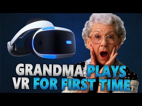 Grandmother Plays PlayStation VR For The First Time!