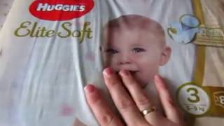 Huggies Elite Soft 3, 80 шт. - відео 2