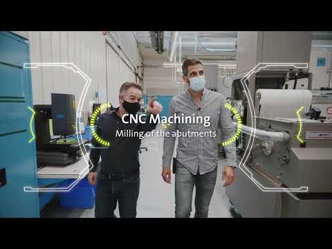 Production of Straumann® SRAs (Screw-retained Abutments)