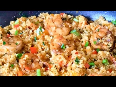 Tasty Garlic Shrimp Quinoa Stir Fried Recipe | Garlic Shrimp Recipe