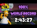 The Simpsons Hit Run 100 Speedrun In 2 43 27 World Record