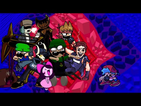 FNF - Interdimensional but every turn another character sings it (but everyone sings it)