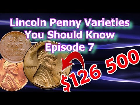 Lincoln Penny Varieties You Should Know Ep.7, and how much they are worth - 1922, 1944, 1969