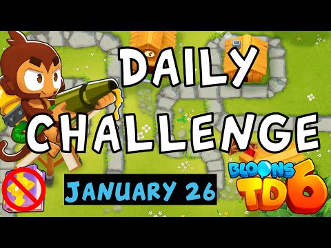 Bloons TD 6 Daily Challenge | Geraldo | No Hero No MK No Powers | January 26 2023