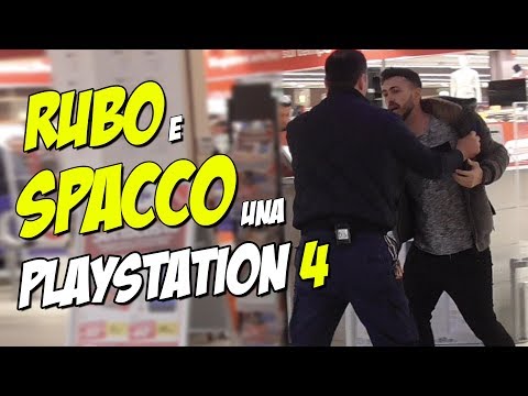 RUBO e SPACCO una PS4 al SUPERMERCATO - ( Finito Male )