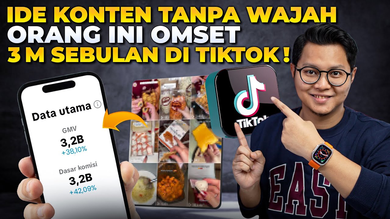 IDE KONTEN TANPA WAJAH ORANG INI OMSET 3M SEBULAN DI TIKTOK ! KOK BISA?