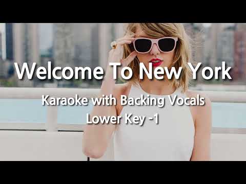 Welcome To New York (Lower Key -1) Karaoke with Backing Vocals