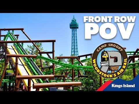 Woodstock's Air Rail Roller Coaster (POV) - 4K Cinematic Series Kings Island
