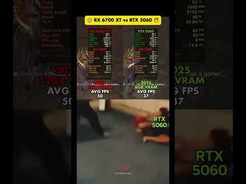 👴 RX 6700 XT vs RTX 5060 👦 #rx6700xt #rtx5060 #6700xtvs5060 #memes #gpu #pcmr #shortsmemes #shorts
