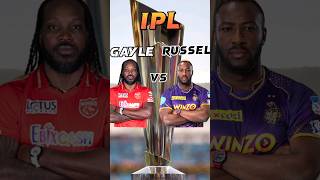 Chris gayle vs andrew russell #shorts #youtubeshorts #ipl