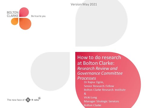 Bolton Clarke Research Institute | Bolton Clarke