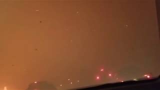 Shocking video showing a family trying to escape the wildfires in Paradise, California. CampFire