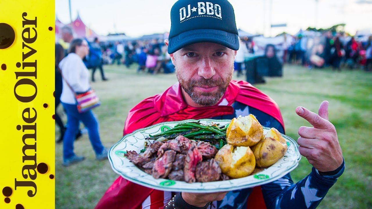 Bavette steak & green beans: DJ BBQ