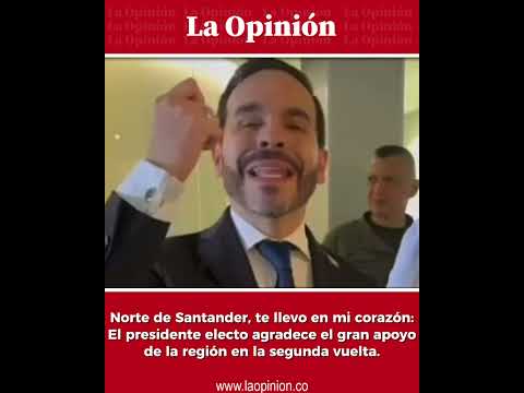 Gracias Norte de Santander, te llevo en mi corazón: Abelardo de la Espriella, presidente electo