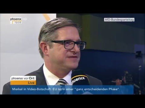 5. AfD-Bundesparteitag: Frank Brettschneider im Interview am 30.04.2016