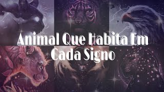 Animal que habita em cada signo