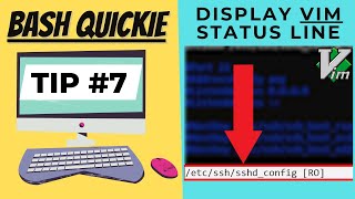 Display VIM Status Line