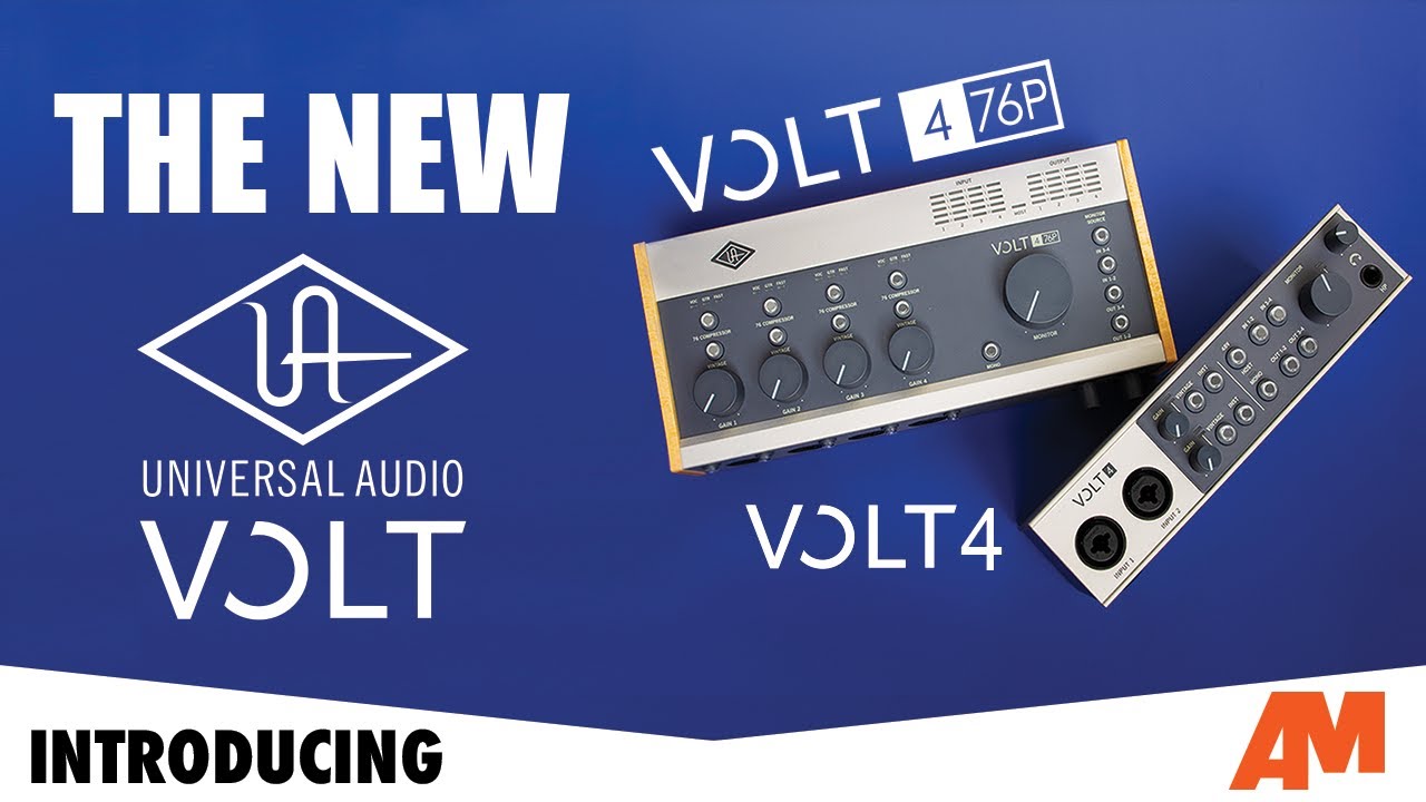The New Universal Audio VOLT 4 & VOLT 476P Bus-Powered Interfaces - YouTube