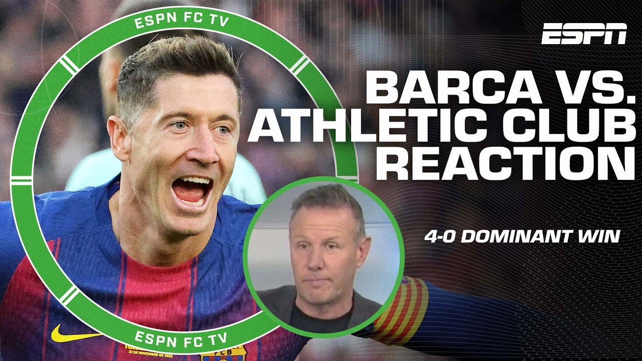 'It was very easy day at the office for Barcelona' - Craig on 4-0 win over Athletic Club | ESPN FC