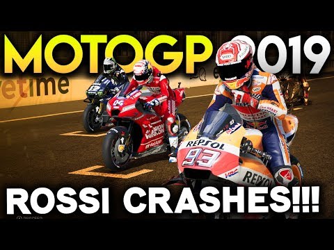 ROSSI CRASHES | MotoGP 19 Gameplay Mod Career Mode Part 11 - Austria GP (MotoGP 2019 Game Mod)