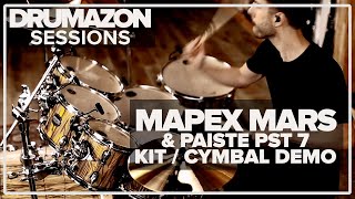 Video thumbnail for Mapex Mars Drum Kit and Paiste PST7 Cymbal Pack Video Demo from Drumazon, Feat. Rocky Morris by Drumazon Drum Store