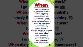 ⏰ 10 WHEN Questions Every English Learner Must Know! 📚💬