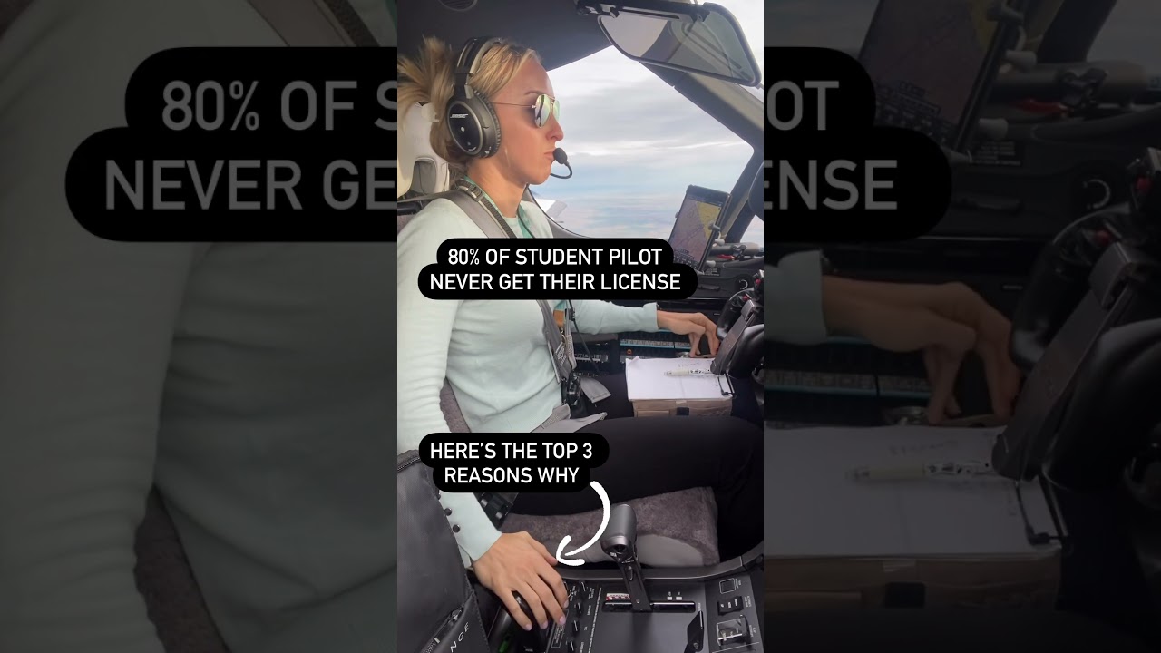 Top 3 reasons why student pilots quit in the comments #pilotkaity