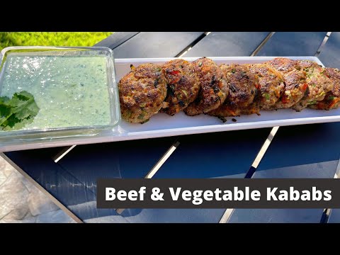 Delicious Ground Beef & Vegetable Kabab Recipe - Healthy recipe great for picky eaters!