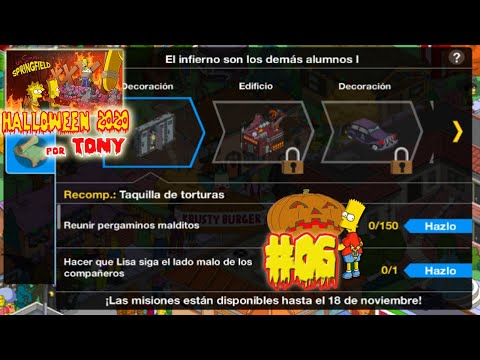 Los Simpson Springfield "Halloween'20: Cap. 6 - El infierno son los demás alumnos I" por Tony
