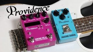 Video thumbnail for Providence Anadime Chorus ADC-4 and Chrono Delay  DLY-4 demo by Martial Allart