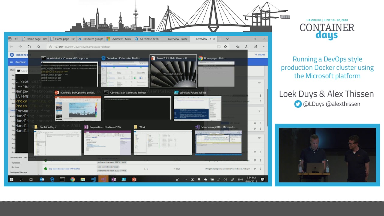 Running a DevOps style production Docker cluster using the Microsoft platform - Loek D. & Alex T.