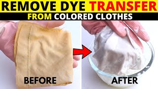 Safest Way to Remove Dye Transfer Stains From Colored & White Clothes With Vinegar | House Keeper