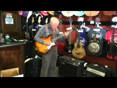 Bob Wood shredding on an Epiphone fanny fan