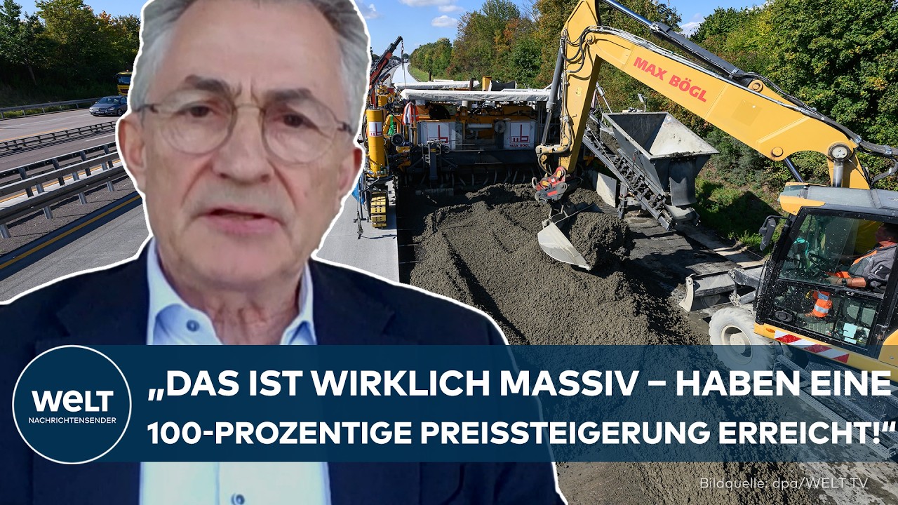 DEUTSCHLAND: Straßenbau-Unternehmen unter Druck! "Haben 100-prozentige Preissteigerung erreicht!"